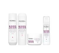 Goldwell Dualsenses Blondes & Highlights A-Y Shampoo 250ml, Conditioner 200ml, 60sec Treatment 200ml, Serum Spray 150ml