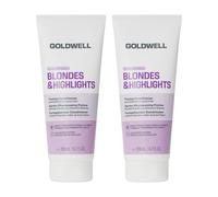 Goldwell Dualsenses Blondes & Highlights Purple Toning Conditioner 200Ml Double