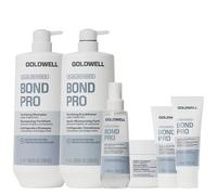 Goldwell Dualsenses Bond Pro Fortifying Shampoo 250Ml, Fortifying Conditioner 200Ml, Repair & Structure Spray 150Ml, 60Sec. Treatment Mask 200Ml, Day & Night Bond Booster 75Ml & Pre-Wash Cortex Filler