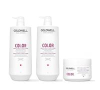 Goldwell Dualsenses Color Shampoo 1000ml, Conditioner 1000ml and 60sec Treatment 200ml