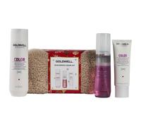 Goldwell Dualsenses ColorColour Brillance X-Mas Set 2025 Dualsenses Color Brilliance Shampoo 250 ml + Dualsenses Color Brilliance Serum Spray 150 ml + Dualsenses Color Repair & Shine Balm 75 ml