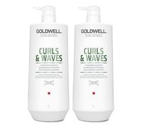 Goldwell Dualsenses Curls & Waves Shampoo 1000ml Double in Clear Goldwell Clear