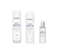 Goldwell Dualsenses Just Smooth Taming Shampoo 250ml, Conditioner 200ml and Oil 100ml