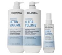 Goldwell Dualsenses Ultra Volume Bodifying Shampoo 1000Ml, Ultra Volume Bodifying Conditioner 1000Ml & Ultra Volume Bodifying Spray 150Ml Pack