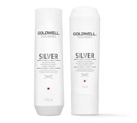 Goldwell Duo Dualsenses Silver Shampoo 250Ml And Silver Conditioner 200Ml In Clear Clear One Size