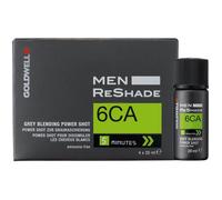 Goldwell Men Reshade Grey Blending Power Shot color for coloring gray 4 x 20 ml, 6CA - dark ash blonde