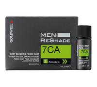 Goldwell Men Reshade Grey Blending Power Shot color for coloring gray 4 x 20 ml, 7CA - medium ash blonde