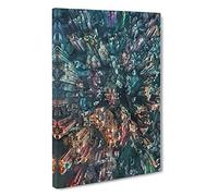 Goldwin Heights in Hong Kong Canvas Print | Gallery Wrapped 30mm Frame Wall Art | 30x20 inches | Ready to Hang | Abstract Picture | Living Room Bedroom Lounge Office