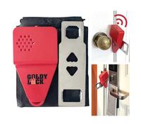 Goldy Lock Portable Door Lock and Alarm 2-in-1 Protection Home & Hotel Travel Security and Privacy. Door Safety Lock & Alarm to Home, Apartments, Hotel Rooms, College Dorms, and Rentals.