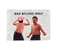 GOLEHS Gibby Bad B*tches Only Tapestry, Funny Flag for College Dorm, Available in Sizes from 40" to 90", Skin-Friendly Soft High-Definition Meme Tapestry(Size:60"×45")