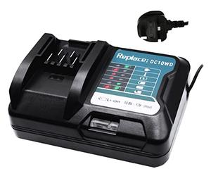 GOLEMON® 12V DC10WD Charger compatible with Makita DC10WC DC10SB DC10RE CXT Chargers compatible with Makita Battery BL1021B BL1041B BL1040B BL1015 BL1016; TM30DZ DF0331D TD110D SK700GDZ HP332D Tool