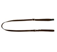 GOLEYGO dog leash Vegas, brown, real leather, size S 1.05-1.65m, secure magnetic lock, incl. Adapter pin, dog leash for small dogs up to 15kg, maximum load 100kg