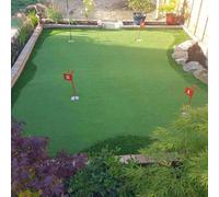 Golf 15mm (3100 Gsm) Premium Extra Thick Putting Green Outdoor Artificial Grass, Artificial Turf-17M(55'9") X 2M(6'6")-34M²