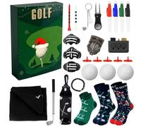 Golf 2025 | 24 Day Survival Tool Kit | Portable Golff Countdown Calendar, Accessories Kits for Men, Golfer Beginner, Course Game, Party, Sports