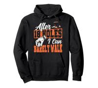 Golf Adult Humor Vintage After 18 Holes I Can Barely Walk Pullover Hoodie
