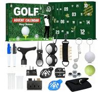 Golf Advent Calendar 2025, 24 Days Christmas Countdown Calendar with Golf Accessories, Tees & Ball Markers, Score Counter,Xmas Surprise Gifts for Him,Teen Boys, Ideal for Dad, Husband or Boyfriend (A)
