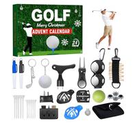 Golf Advent Calendars 2025, 24 Days Christmas Countdown Advent Calendar Golf, with Golf Accessories Golf Balls Score Counter Ball-Marker, Christmas Countdown Gifts for Husband Father Boyfriend