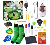Golf Advent Calendars 2025 for Man Dad, 24-Day Christmas Countdown Calendar with 24 Golf Tools and Accessories, Christmas Holiday Calendar for Golfers, Beginner, Friends