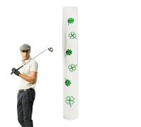 Golf Alignment Rod - PU Leather for Clubheads, Elegant Four Leaf Clover Pattern, Protection Against and Shocks, Portable and Robust | For