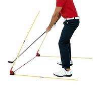 Golf Alignment Rod Support,Oscillating Training Equipment with Adjustable Angle, Alignment for Aiming and Putting in Golf - for Men Women Professional Players Family