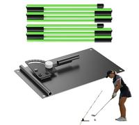Golf Alignment Rods - Swing Training Aid, Adjustable Foldable Rods, Stable Professional Position Display, Precise Target Practice Device | Target Setup Rod Kit for Beginners and Professionals