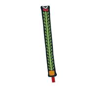 Golf Alignment Stick Cover Double Sided Embroidered Premium Protective Cover Black 35x4cm