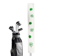 Golf Alignment Stick Cover - Golf Alignment Stick Headcover | Clover Pattern PU Leather Golf Alignment Stick Holder, Club Protector