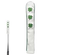 Golf Alignment Stick Cover - PU Leather 2 Golf Club Cover | Plush Lined 35 x 5.5 cm Golf Training Accessories | Heavy Duty Alignment Stick Cover for Outdoor Practice Area