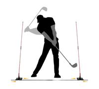 Golf Alignment Stick - Golf Practice Equipment | Golf Alignment Stick Holder, Corrector & Putting Green Practice Aid (For Men, Women, Beginners, Dads, Mom, Boyfriend)
