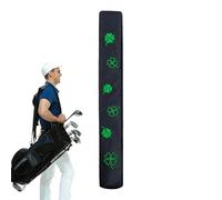 Golf Alignment Stick Headcover | Golf Club Protector | Clover Pattern PU Leather G0lf Alignment Sticks Holder | Golf Sticks Cover for Men | Golf Training Stick Cover