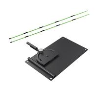 Golf Alignment Stick Holder - Adjustable Swing Plane Golf Training Aid | 180 Degree Portable Practice Alignment Tool For Men Women Golfer Aiming Putting Correcting, Indoor Outdoor