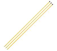 Golf Alignment Sticks, 3 Pack 58”Golf Sticks Alignment Rods, Full Golf Practice Swing Trainer to Align Your Golf Shot, Yellow