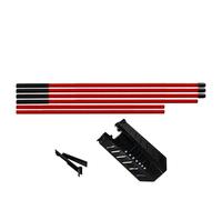 Golf Alignment Sticks, Portable Sports Equipment Adjustable Angle 7 Levels | Golf Training Aid | For Indoor Practice Field Home Garden Sports Club Leisure Competition