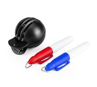 Golf Alignment Tool, Alignment Ball Brand, Fade Resistant Golf Marker and Lines - with 2 Waterproof Pens for Coaches