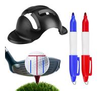 Golf Alignment Tool, Ball Alignment Sign - Fast Drying Waterproof Golf Lines Tracing Tool | by 'Clear Footprint with 2 Pens