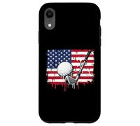 Golf American Flag ice Drip Sports for player golfing golfer Case for iPhone XR