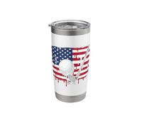 Golf American Flag ice Drip Sports for Player Golfing Golfer Stainless Steel Insulated Tumbler