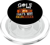 Golf and Beer That's Why I'm Here Golf Dad Joke Clubs Balls PopSockets PopGrip for MagSafe