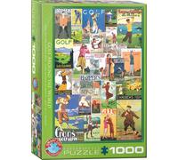 Golf Around the World Posters 1000 Piece Smart Cut Puzzle