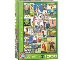 Golf Around the World Posters 1000 Piece Smart Cut Puzzle