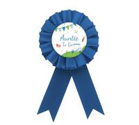 Golf Auntie to Be Badge Pin, Golf Best Aunt Ever Button Pin, Blue Rosette Let's Partee Baby Shower Award Ribbon Button for Women, Sport Themed Gender Reveal/Pregnancy Announcement Party Supplies