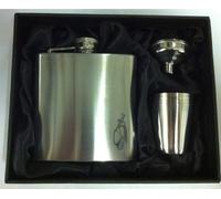 Golf Bag 6oZ Hip Flask can be Personalised Engraved Free hf21 6oz4cupbox