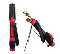 golf bag， Golf Stand Bag for Women/Men, Ultra Light PU Golf Club Bags Perfect for Carrying on The Golf Course, with Straps for Easy To Carry Golf Bag(Red)
