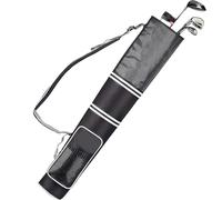 Golf Bag - Lightweight Foldable Travel Club Carrier | Waterproof Workout Pack Holds Three Nine Poles Towel Pockets Airplane Storage Dim Lesson Organizer