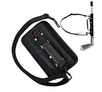 Golf bag, portable, mini and foldable, foldable bag for golf clubs, for use by golfers on the driving range as well as on the putting green for training, exercise and playing