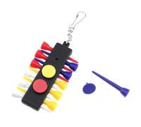 Golf Bag Tee Holder | Golf Tee Holder Kit with 12 Storage Ports, Golf Tee Holder for Bag Attachable Golf Bag Quick and Easy Access