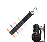 Golf Bag Tee Holder - PU Leather Tee Holder Organizer | Golf Gear Storage - Tee Holder for Outdoor Course Playground, Tee and Multiple Compartments minimizes distractions during play and is the