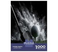 Golf Ball 1000 Piece Jigsaw Puzzle Paper for Adults Splash Effect Puzzle Game for Family Focus Home Decor Gift 70x50cm/1000pcs
