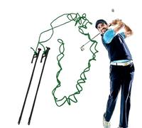 Golf Ball Alignment Tool,Golf Alignment Stick with Rope - Puller Accessories Equipment Indicator Cable for Improve Accuracy Training Swing Practice Golfers Outdoors
