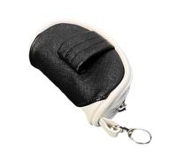 Golf Ball Bag | 10cm Golf Accessories Bag | 200g Ball Pouch | PU Leather Holder with Metal Buckle, Compact & Sturdy Design, Ideal for Golfers to Clip on Bags During Practice or Play